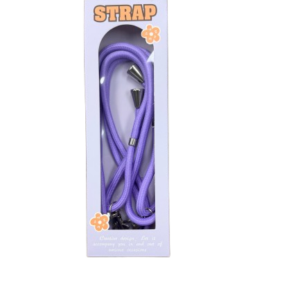Nylon Lanyard Strap Purple