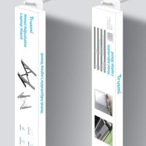 TRUSMI Metal Adjustable Laptop / Tablet / iPad Stand Black HA07-011