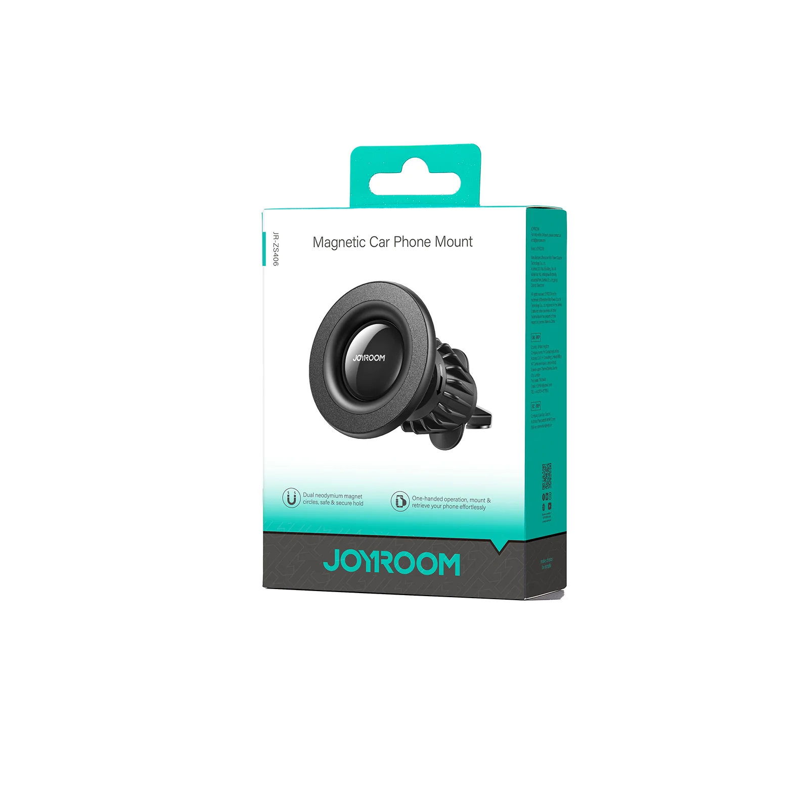 Joyroom Magnetic Car Phone Mount Air Vent Black JR-ZS406