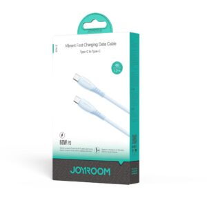 Joyroom Type-C to Type-C 1.2m Blue 60W Fast Charging Data Cable S-A59