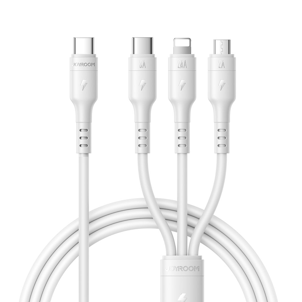 Joyroom 3 in 1 Charging Cable Type-C to Type C + Lightning + Micro S-A61
