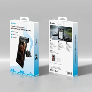 Trusmi Waterproof Motorcycle / Bicycle Phone Holder Black LP21-03