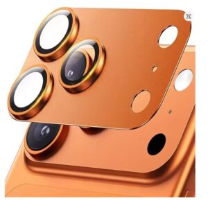 iPhone 17 Pro Max Camera Glass Protector Full Panel Orange - Pack of 5